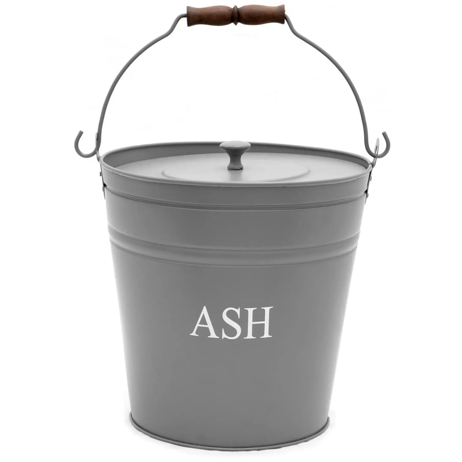 The Fireside Range Ash Bucket With Lid Grey
