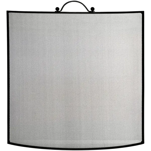 QPI0300 The Fireside Range Curved Guard Black 610mm
