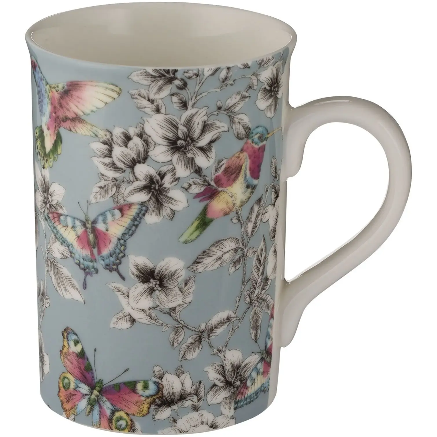 Price & Kensington Hummingbird Fine China Duckegg Mug