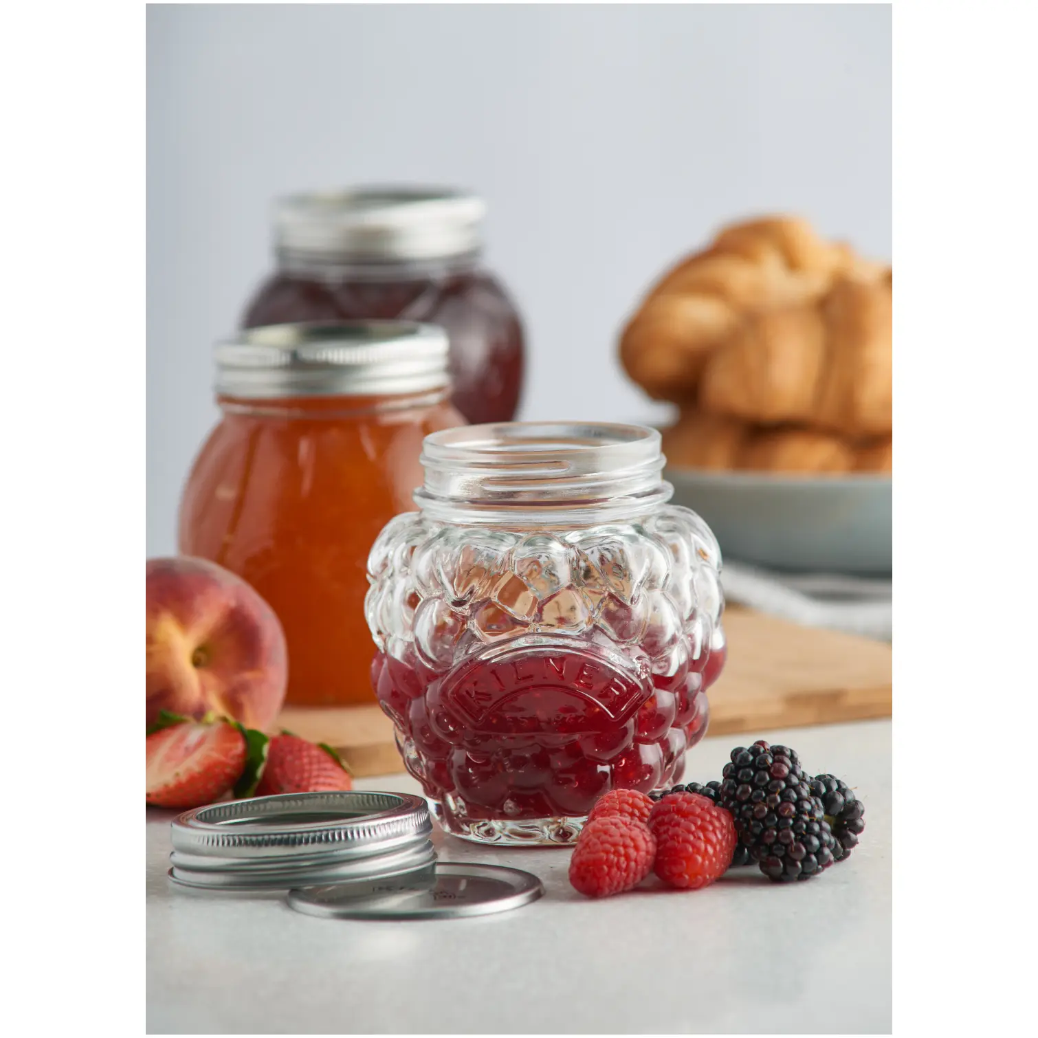 RAY0498_2 Berry Fruit Preserve Jar 0.4L