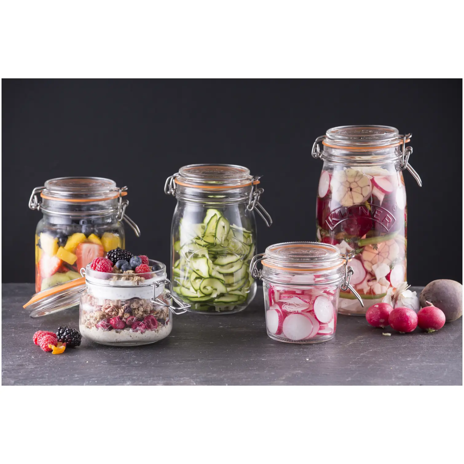RAY0504_6 Rayware 0.5Lt Kilner Cliptop Jar