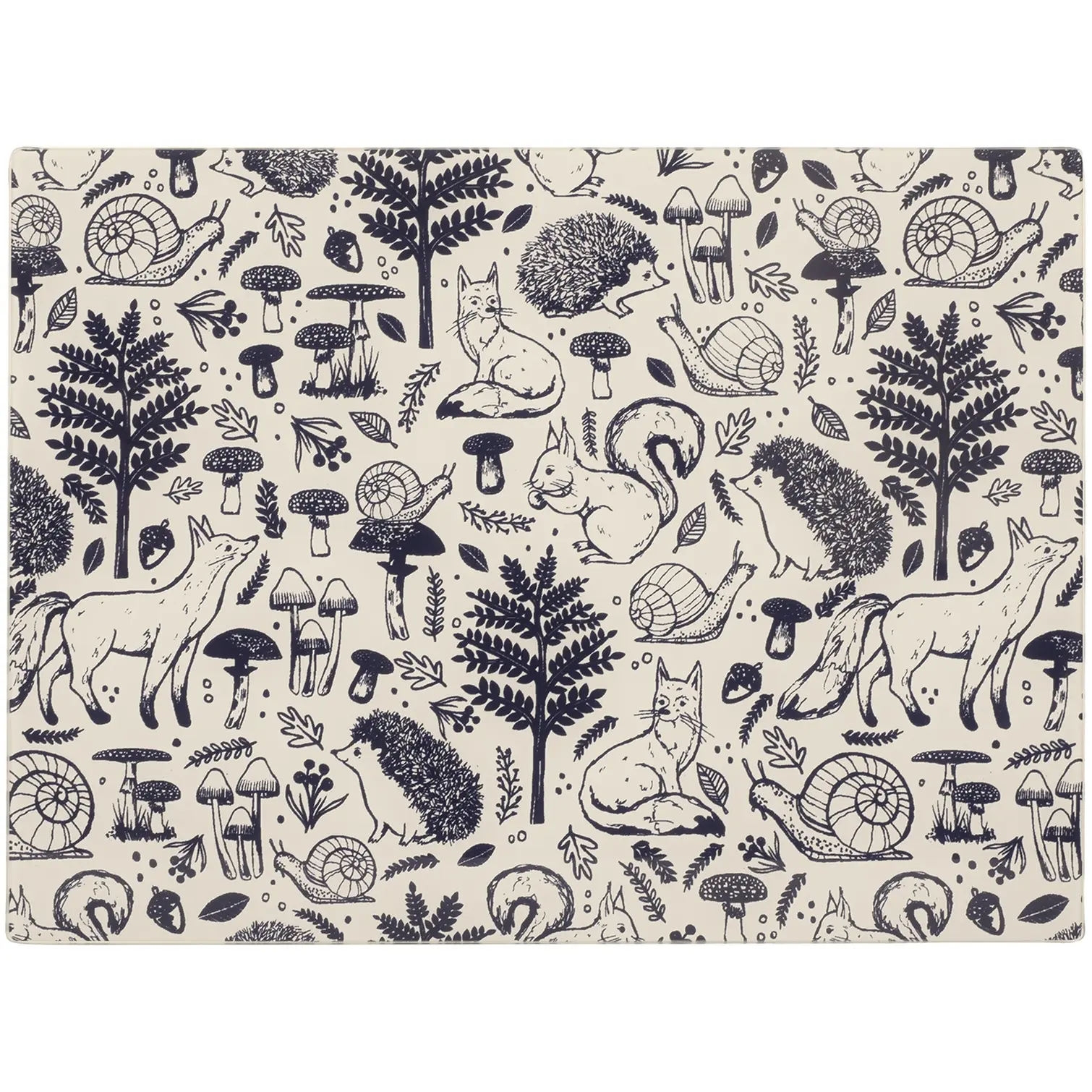 Price & Kensington Woodland Design Glass Work Top Saver 30 x 40cm