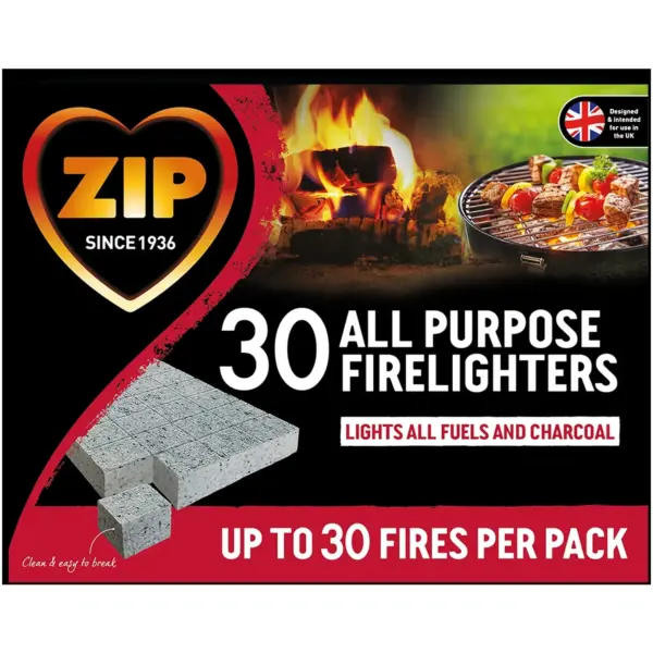 Zip Firelighters Pack of 30