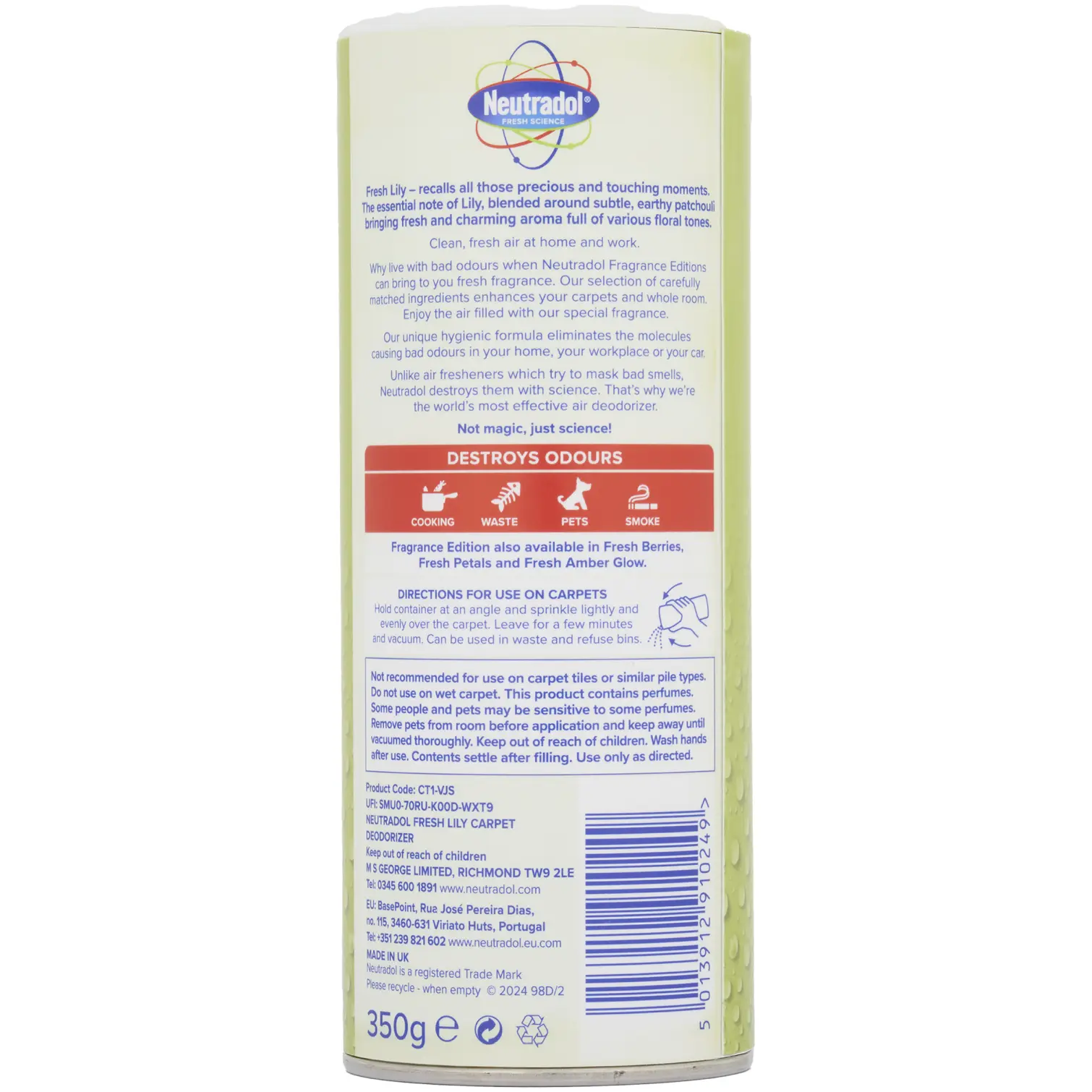 Neutradol Carpet Vac N'Fresh Fresh Lily