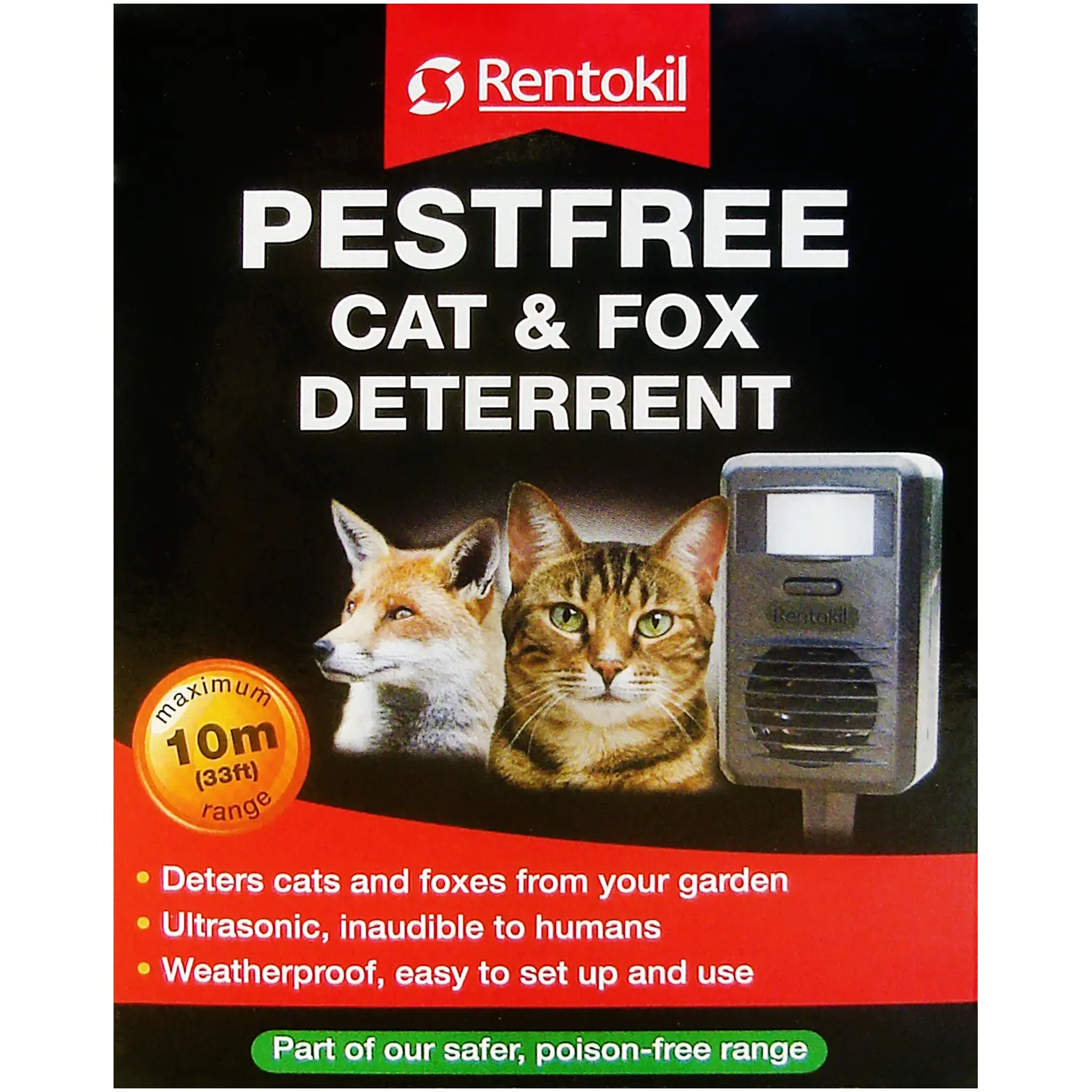 REN0075 Rentokil FC78 Ultrasonic Cat & Fox Deterrent
