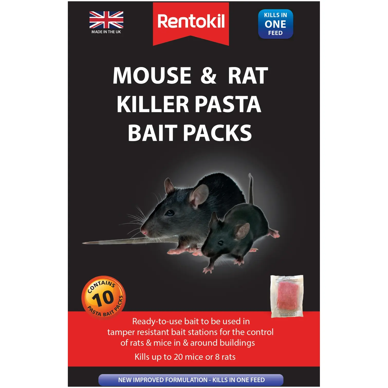 REN0152 Mouse & Rat Pasta Bait 10packs