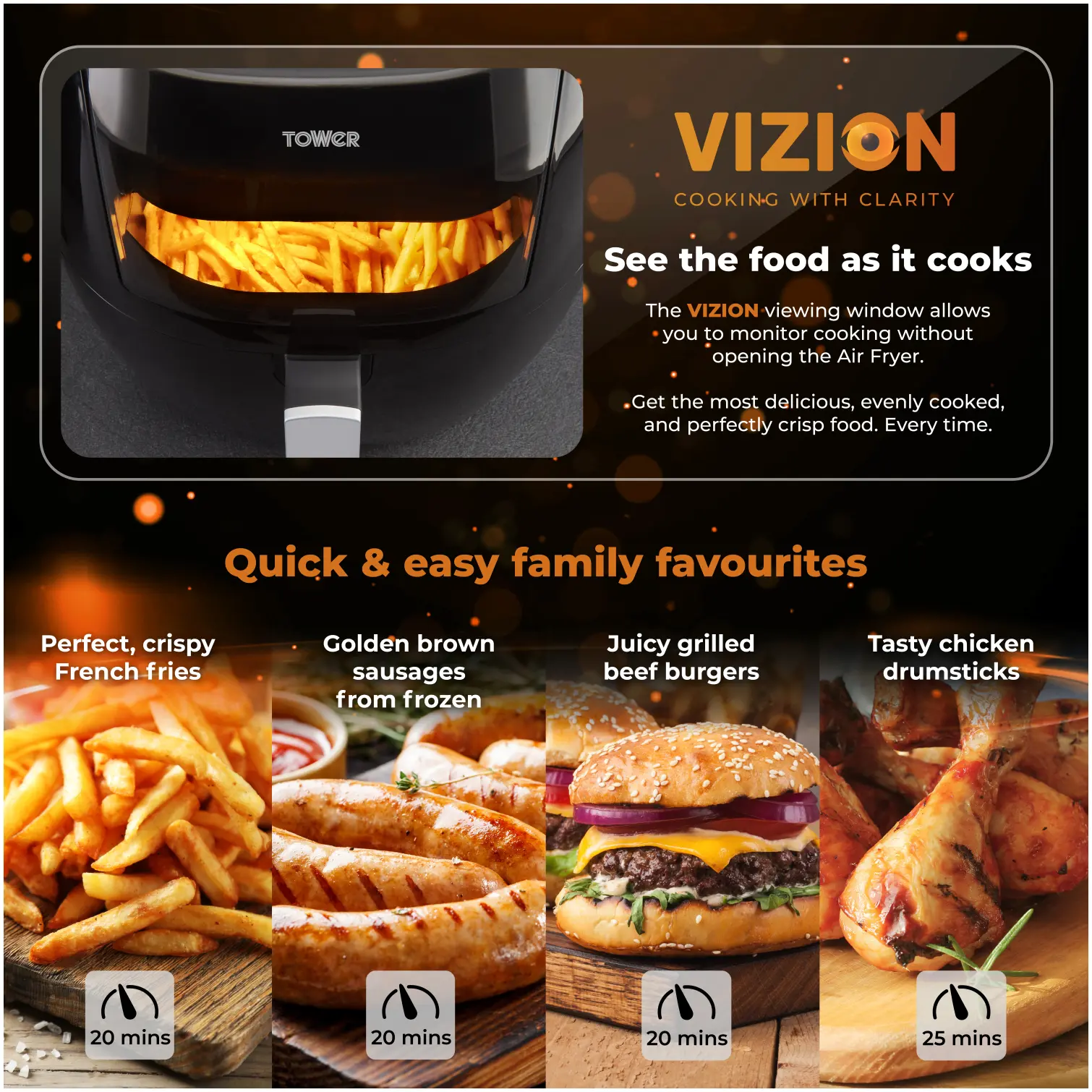 Tower 7Ltr Vizion Air Fryer