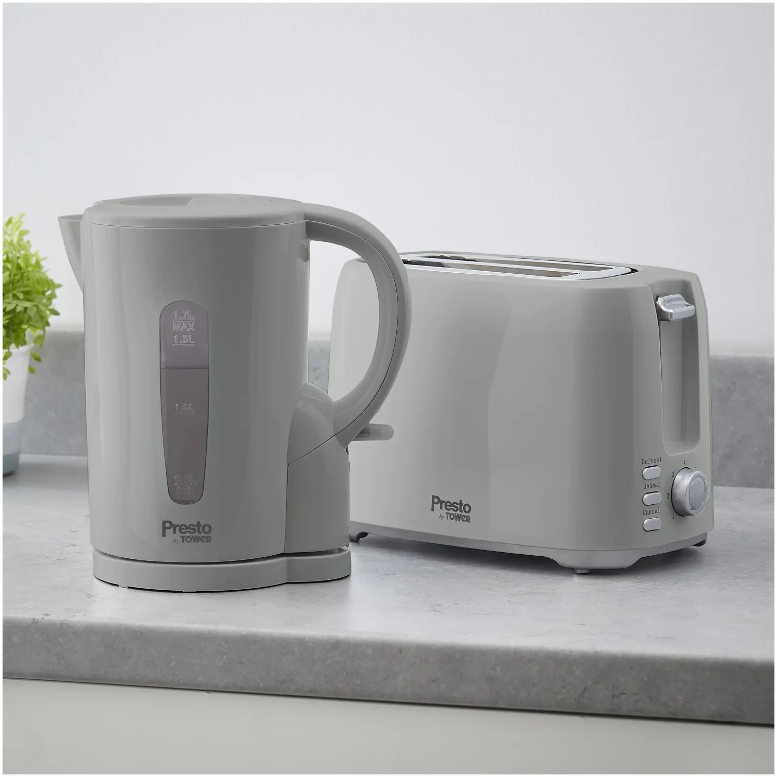 Tower Presto Jug Kettle 1.7 Litre Grey