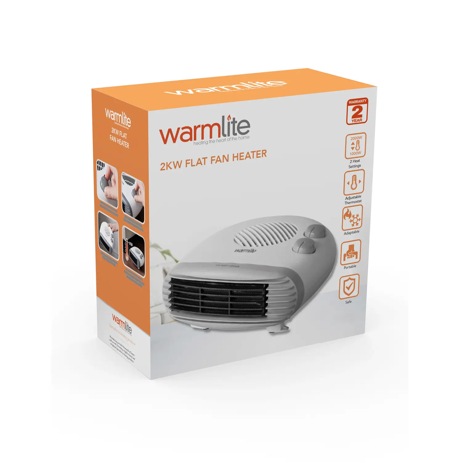RKW0148_1 Warmlite Flat Fan Heater 2kw