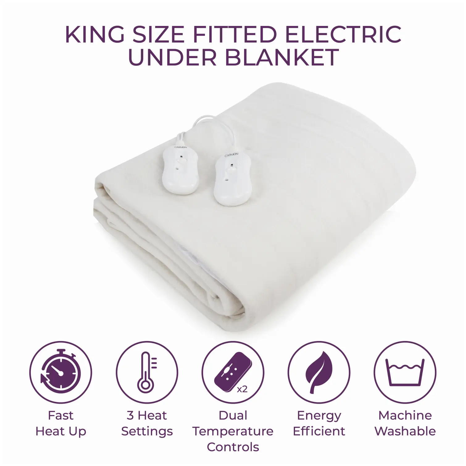 RKW0157_2 Carmen Under Blanket Fitted King Dual Control