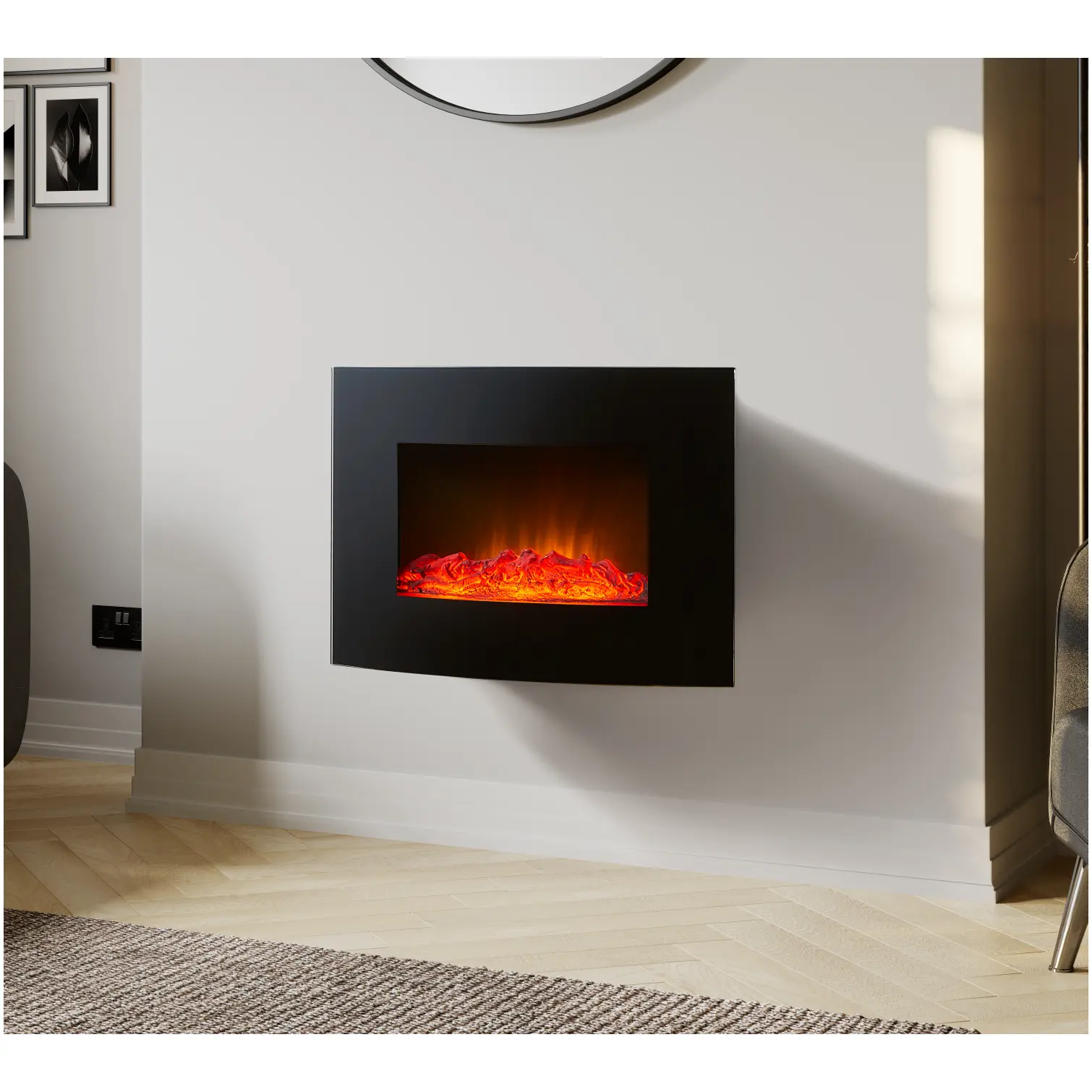 RKW0226_7 Warmlite Electric Wall Mounted Fireplace