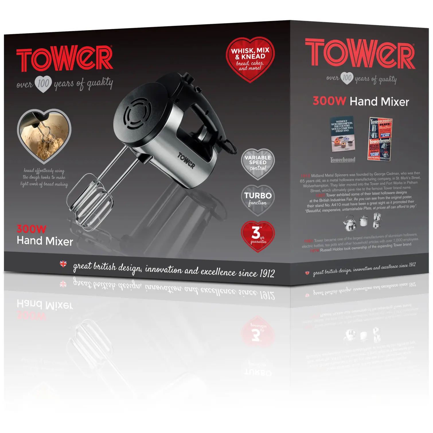 Tower T12016 Hand Mixer 300 Watt