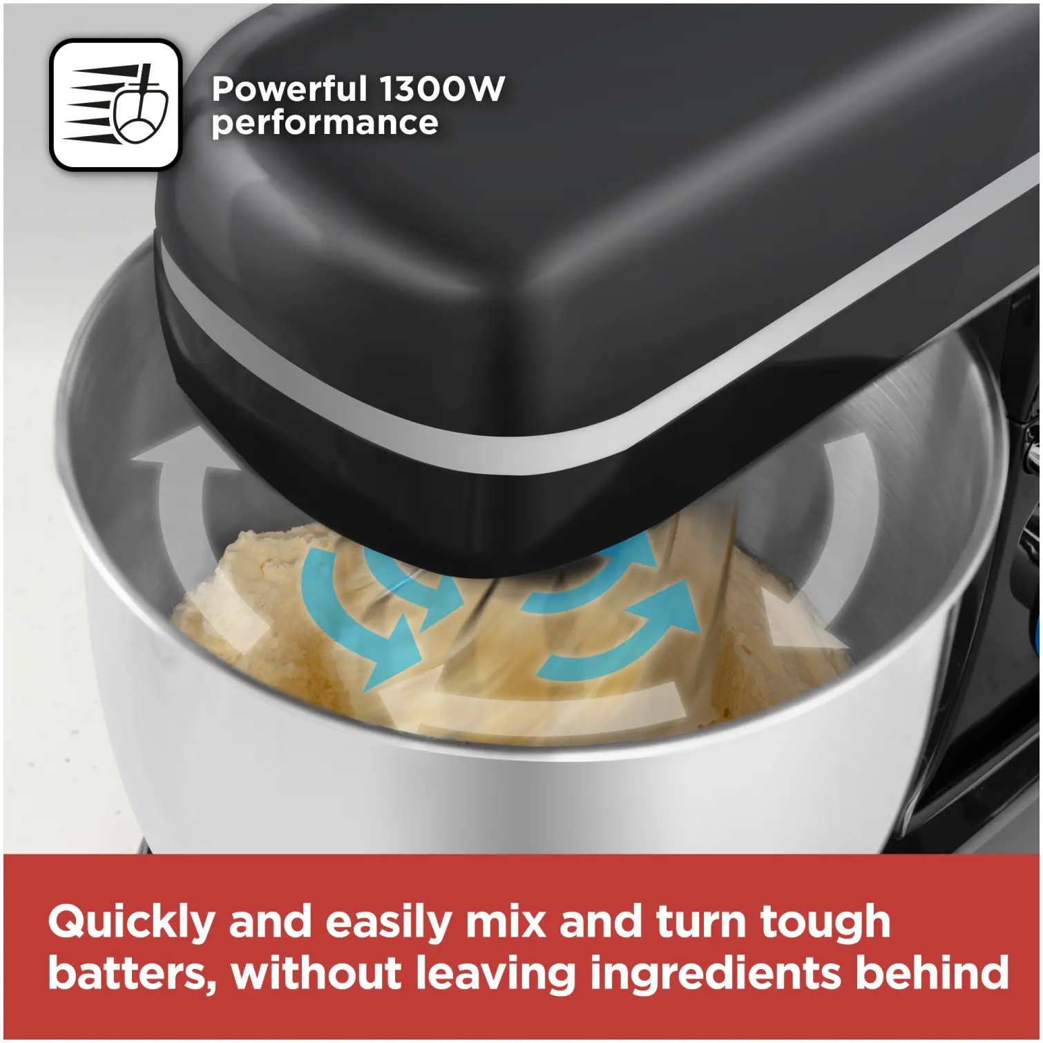 Black+Decker Stand Mixer Black 5L 1300W