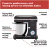 Black+Decker Stand Mixer Black 5L 1300W