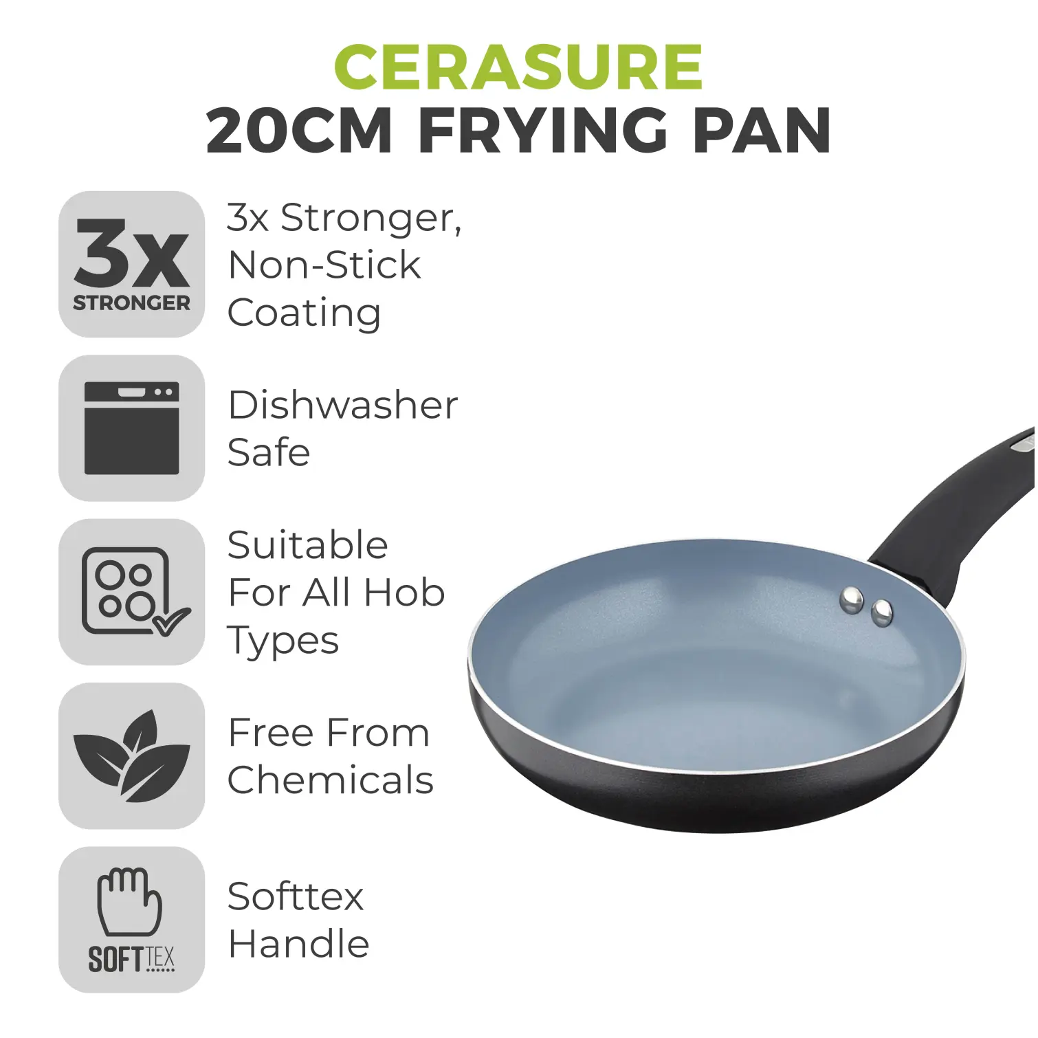 Tower Cerasure Frying Pan 20cm