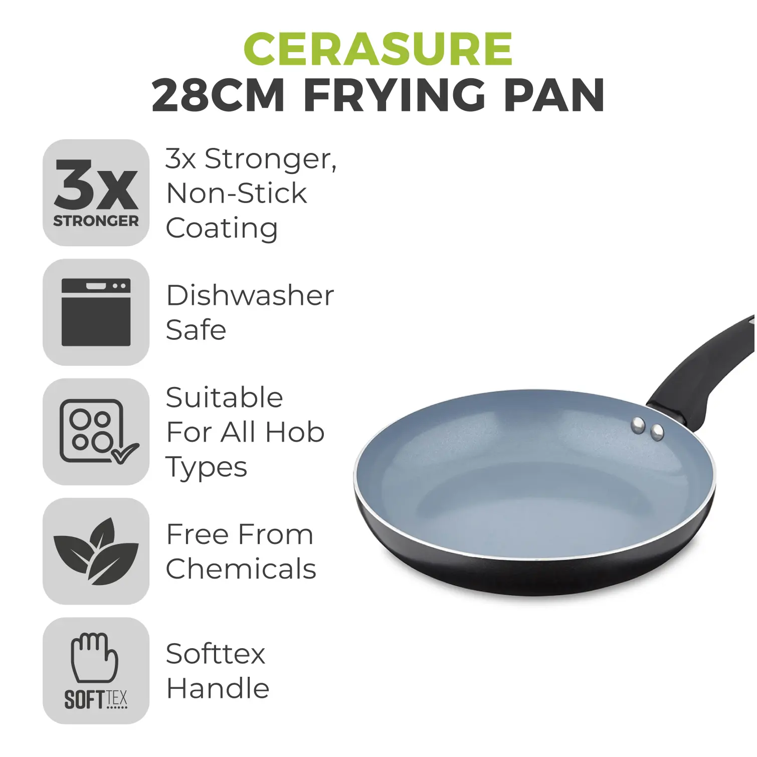 Tower Cerasure Frying Pan 28cm