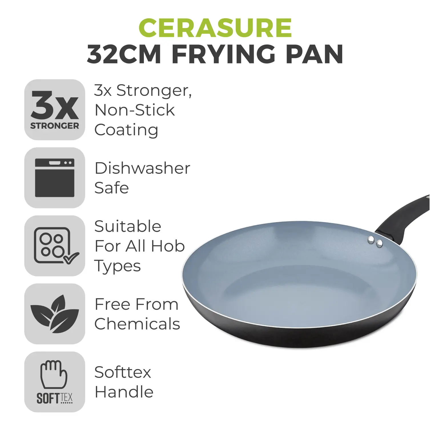 Tower Cerasure 32cm Frying Pan