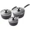 RKW0801 Tower Precision 3 Pce Saucepan Set