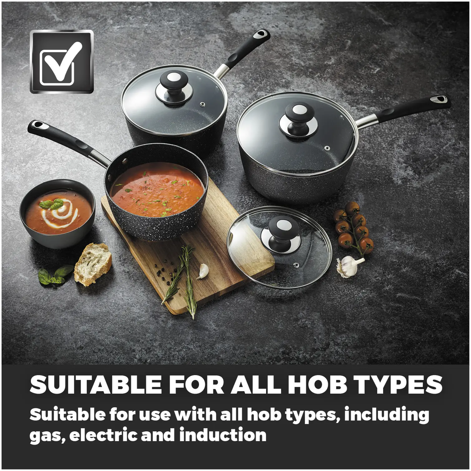RKW0801_2 Tower Precision 3 Pce Saucepan Set