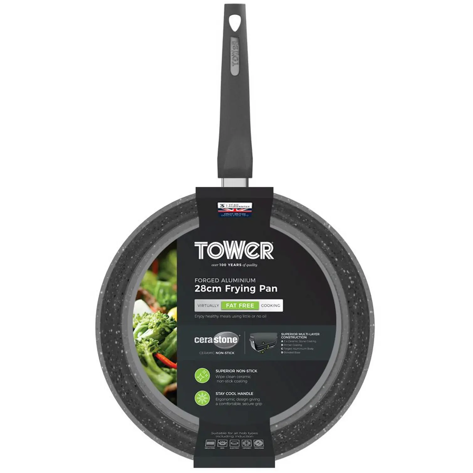 Tower Cerastone Frying Pan 28cm