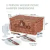 2 Person Filled Picnic Basket
