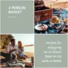 2 Person Filled Picnic Basket