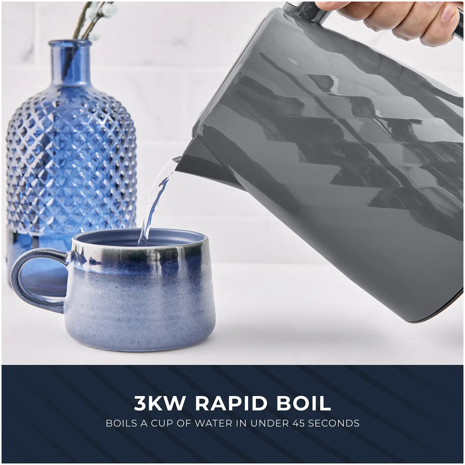 RKW2036_3 Swan Windsor Jug Kettle Grey