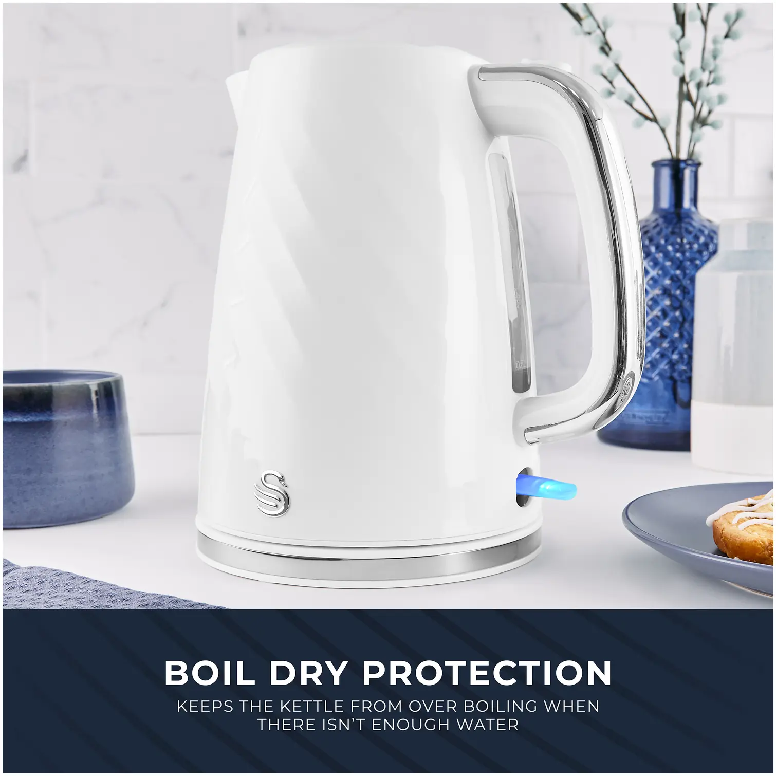 Swan Windsor Jug Kettle White