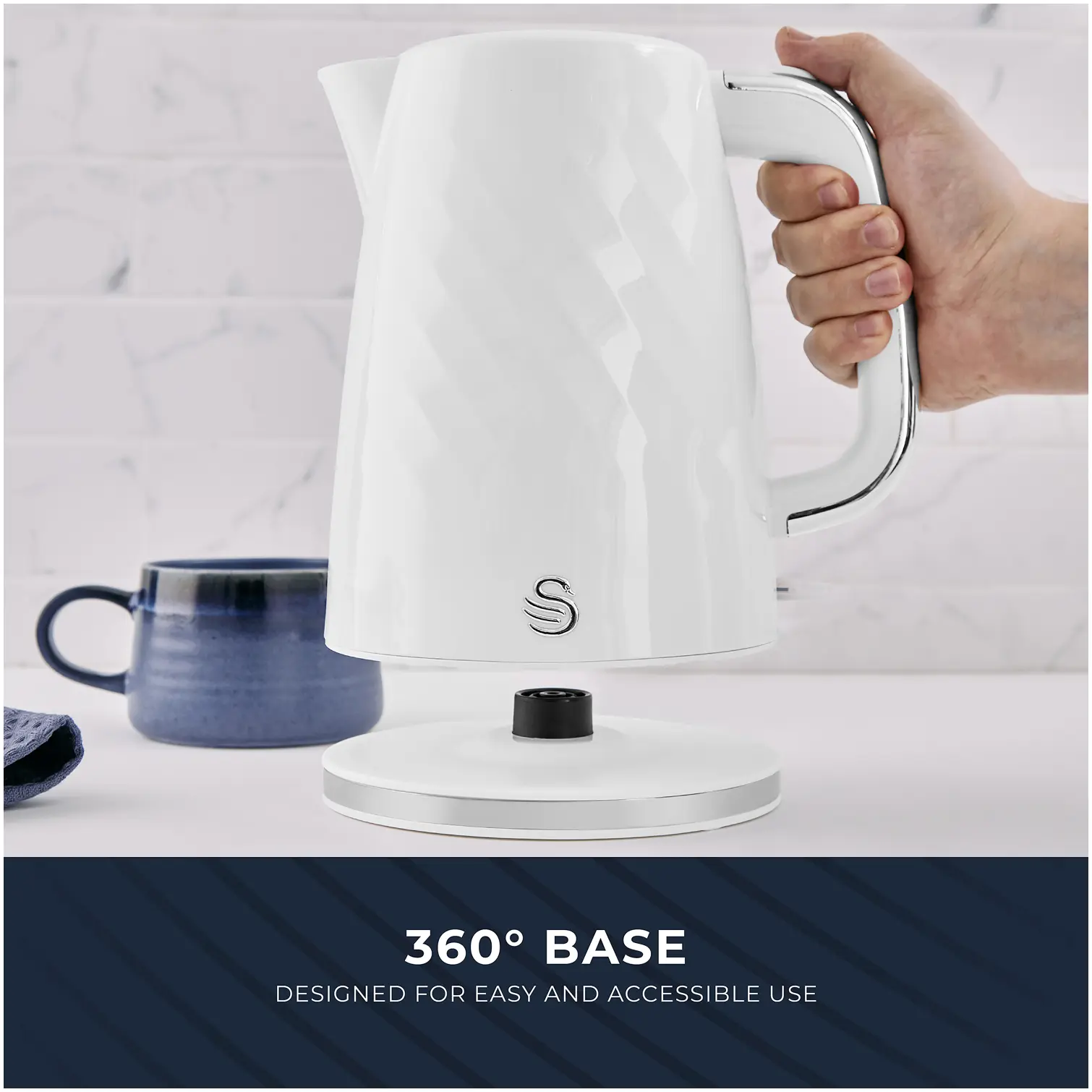 Swan Windsor Jug Kettle White