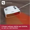 Black+Decker Flat Fan Heater 3kw