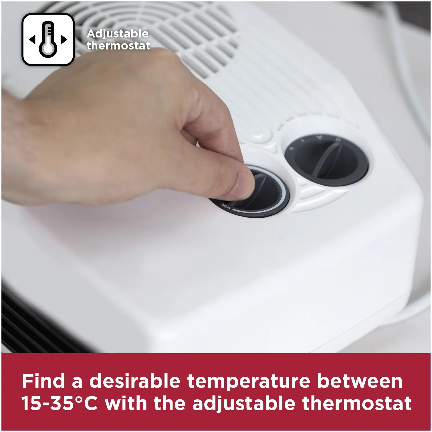 Black+Decker Flat Fan Heater 3kw