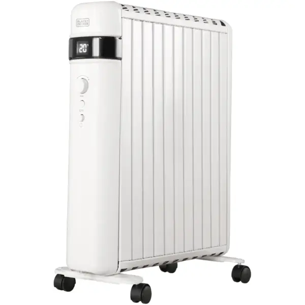 Black+Decker Smart Digital Oil Free Radiator 1.5kw