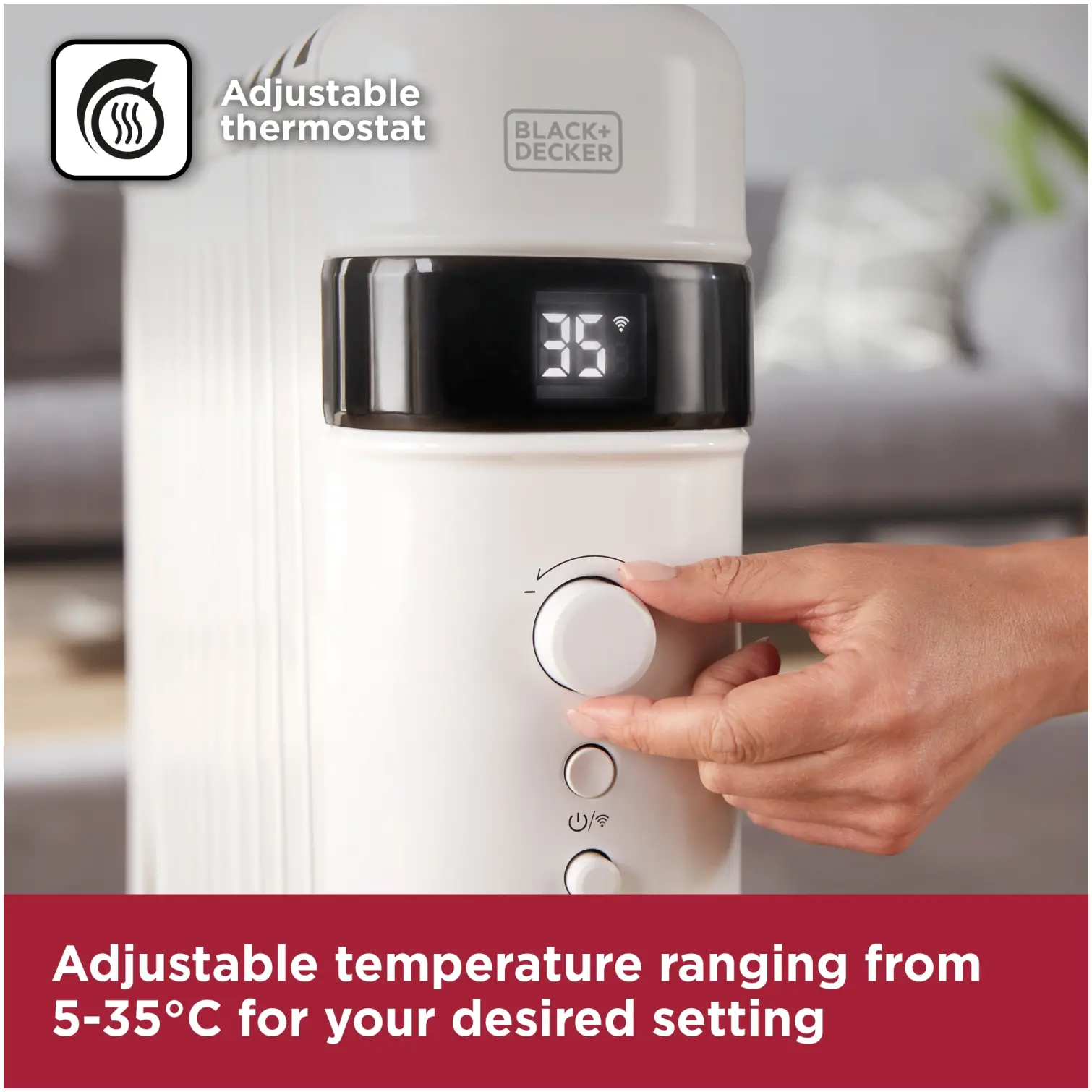 RKW2230_5 Black+Decker Smart Digital Oil Free Radiator 1.5kw