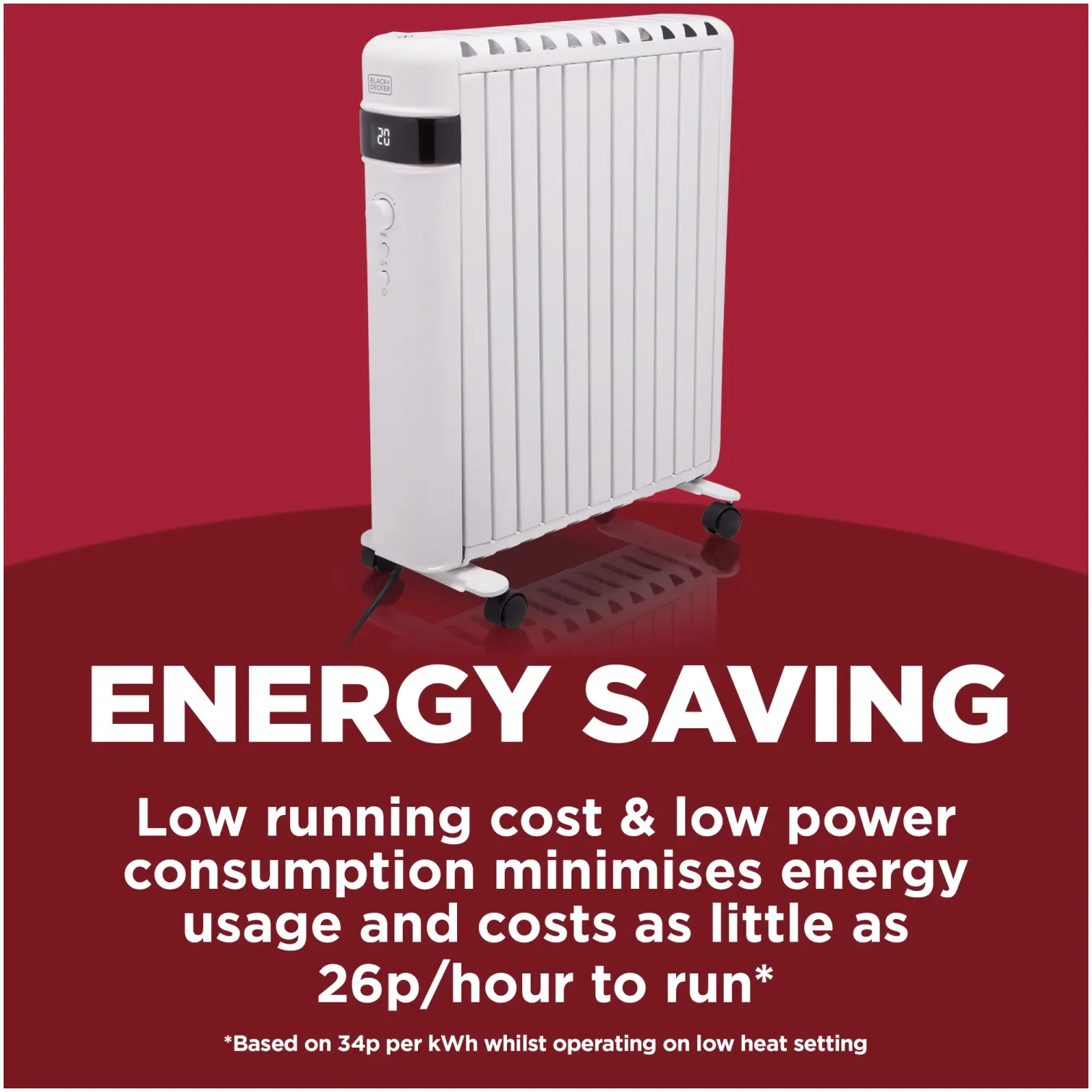 RKW2230_9 Black+Decker Smart Digital Oil Free Radiator 1.5kw