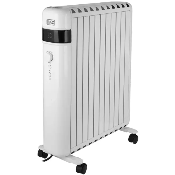 Black+Decker Smart Digital Oil Free Radiator 2.5kw