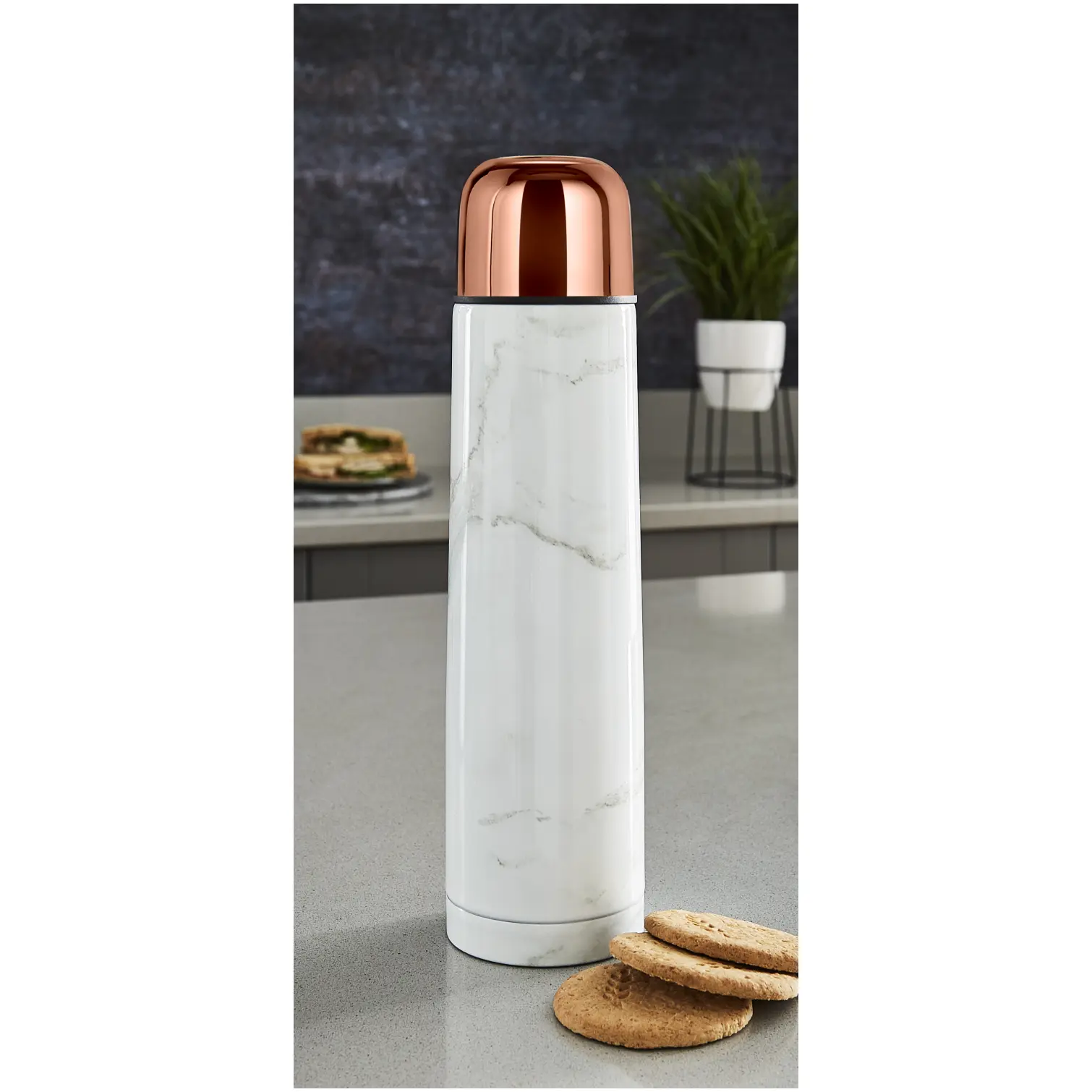 Tower Marble Rose Gold Flask 1.0Ltr
