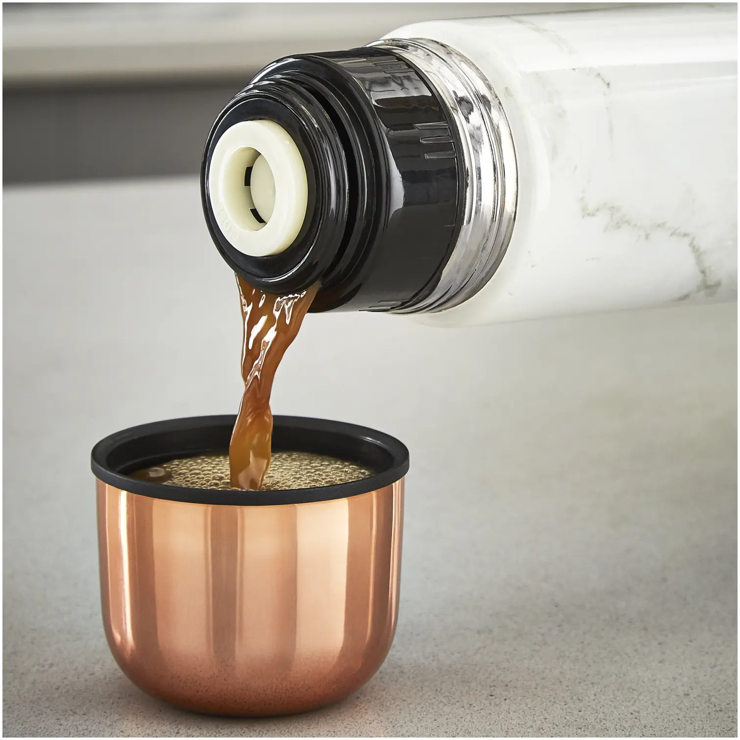 Tower Marble Rose Gold Flask 1.0Ltr