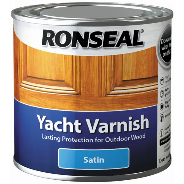 RNS0011 Ronseal Yacht Varnish Satin 250ml
