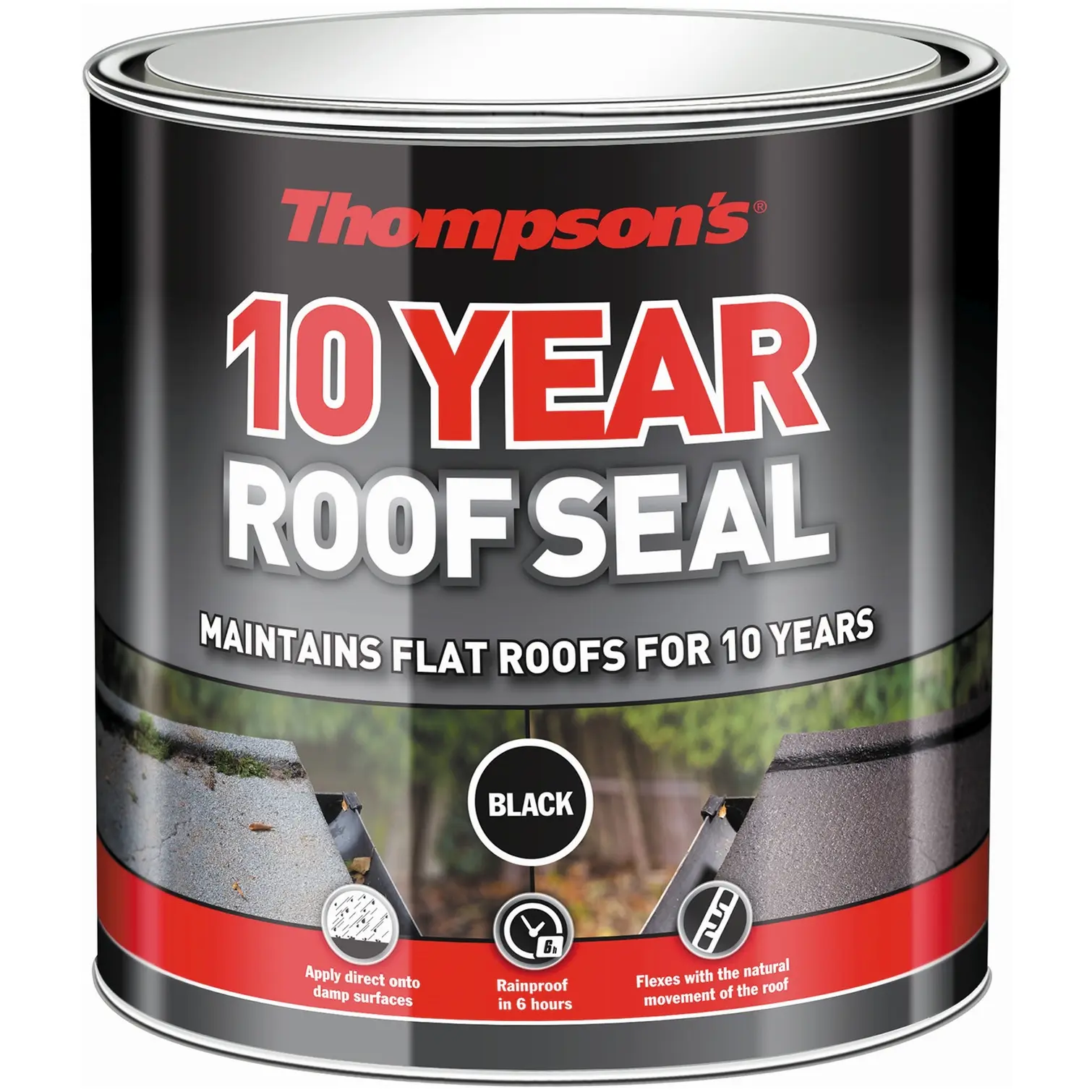 RNS0153 Thompson's 10 Year Roof Seal Black 1 Litre