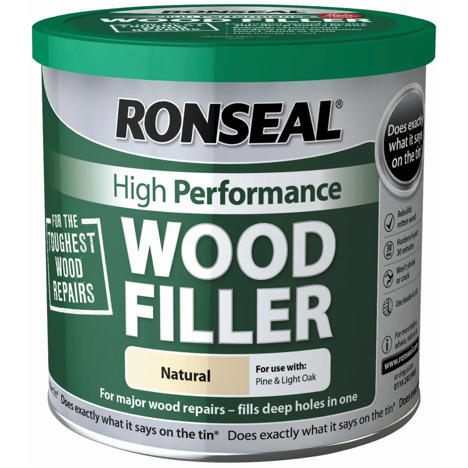 Ronseal High Performance Woodfiller Natural 550g