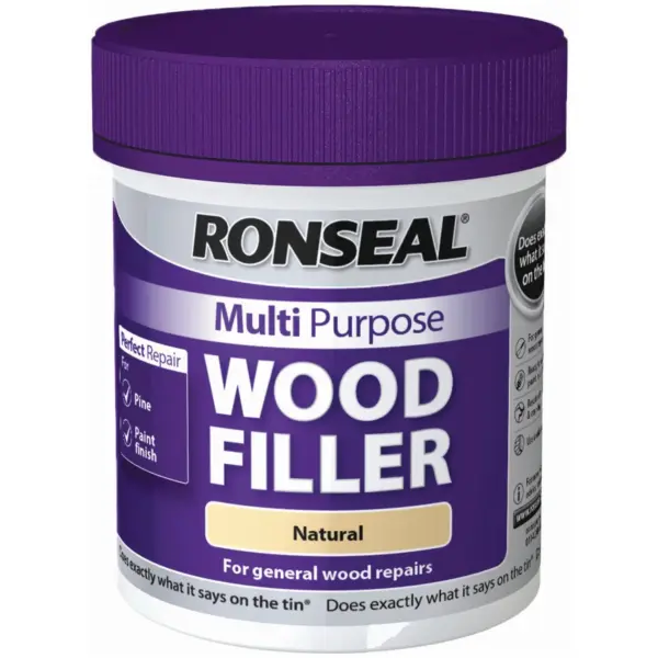 RNS0175 Ronseal Multi Purpose Woodfiller Natural 250g