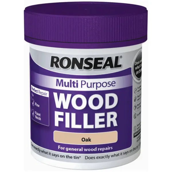 RNS0180 Ronseal Multi Purpose Woodfiller Oak 250g