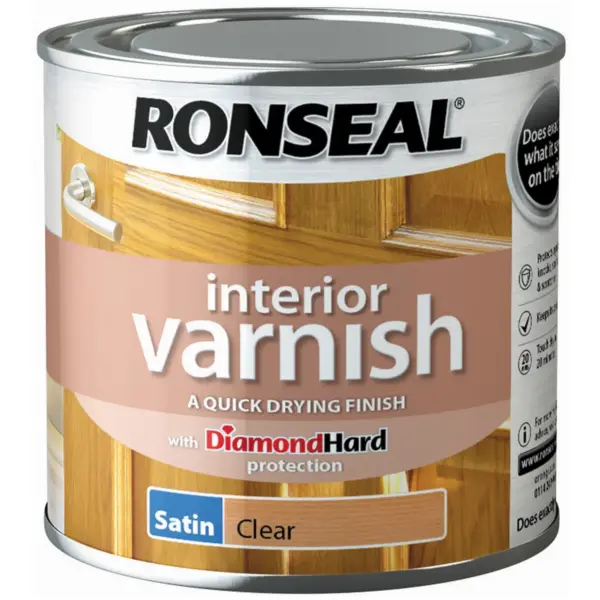 Ronseal Interior Varnish Clear Satin 250ml
