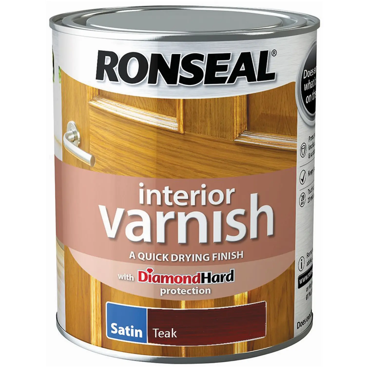 Ronseal Interior Varnish Teak Satin 750ml