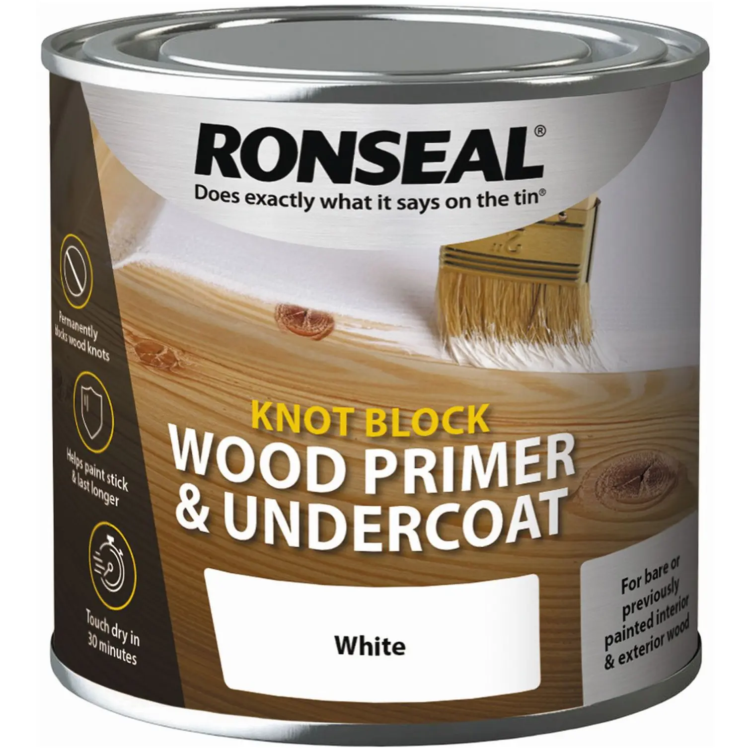 RNS0430 Ronseal White Knot Block 250ml