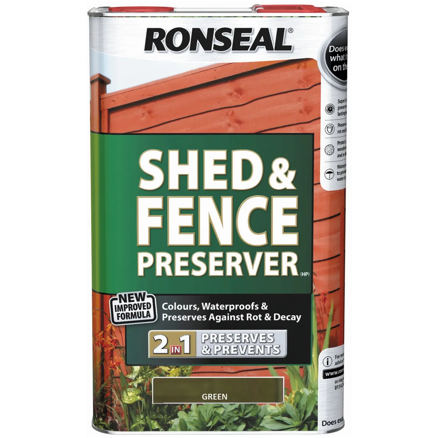 Ronseal Shed and Fence Preserver Green woodworm treatment Ayrshire