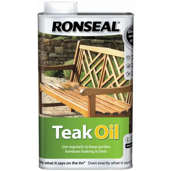 RNS0621 Ronseal Teak Oil 1Ltr