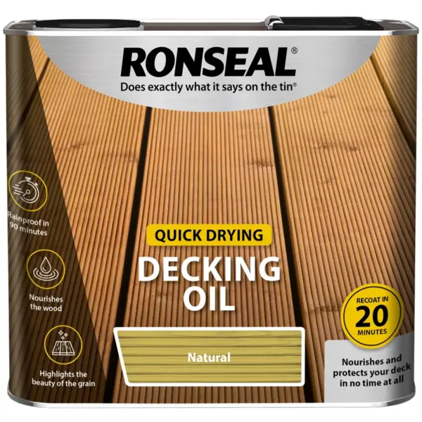 RNS0635 Ronseal Quick Drying Decking Oil 2.5Ltr