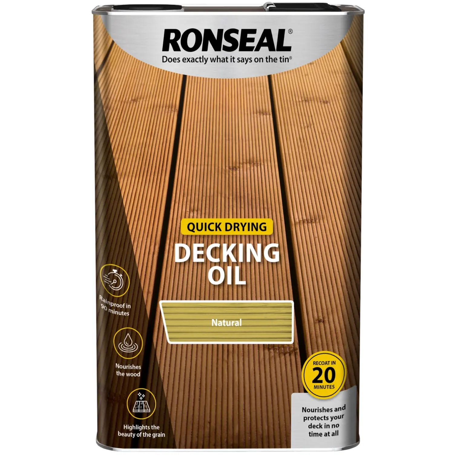 Ronseal Quick Drying Decking Oil 5Ltr