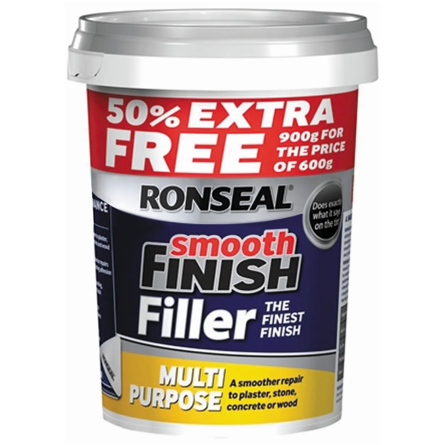 RNS0810_1 Ronseal Smooth Finish Filler 600g+50%